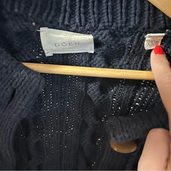 Doen Pomme Cardigan Navy XS/S - Picture 4 of 7